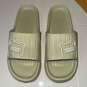 Green Ultra Lightweight PU EVA Foam Slipper Slide House Shoe Sandal Sz 10m Men’s
